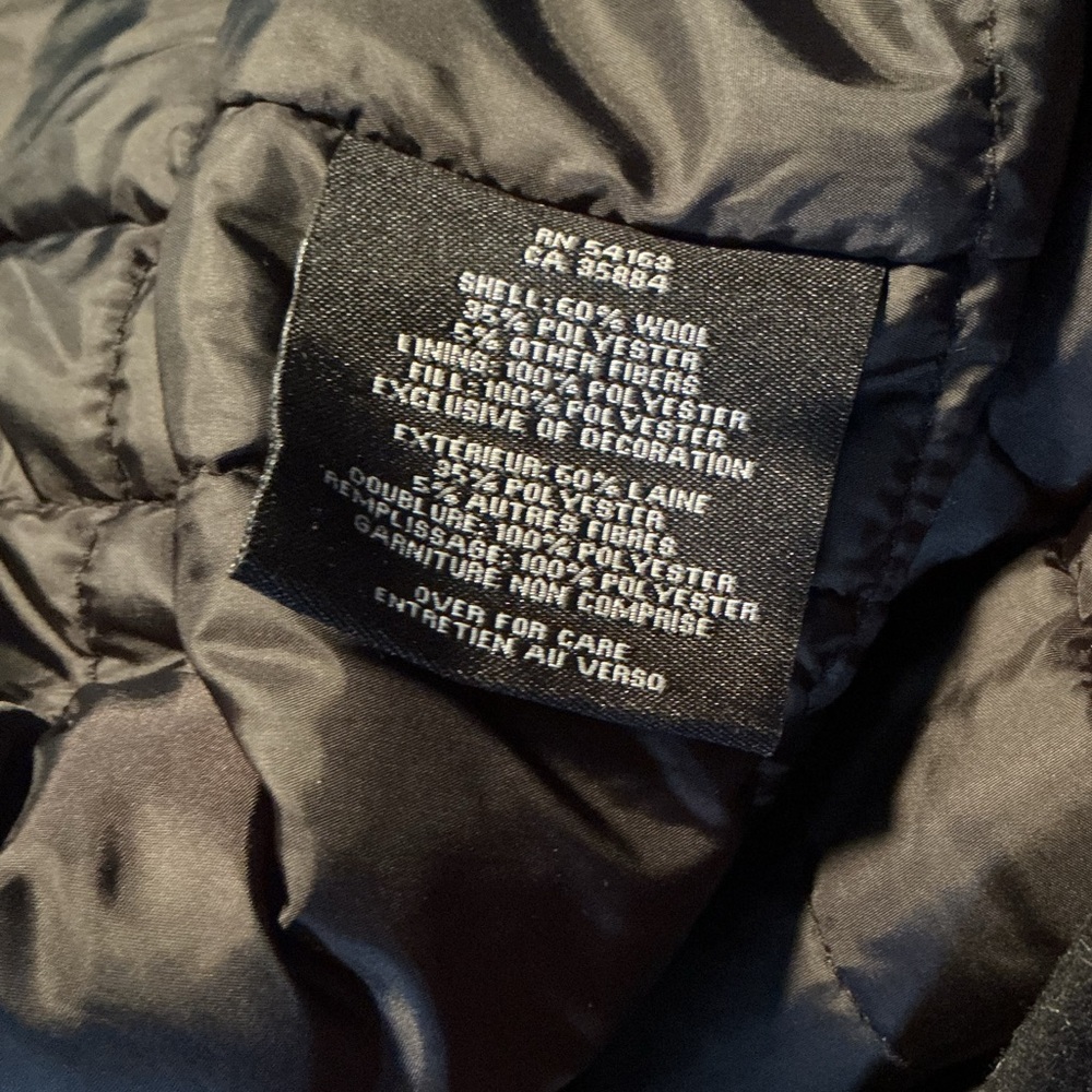 Cole Haan Men's M65 Wool Blend Field Jacket Coat Peacoat Black Size Medium - Picture 6 of 7